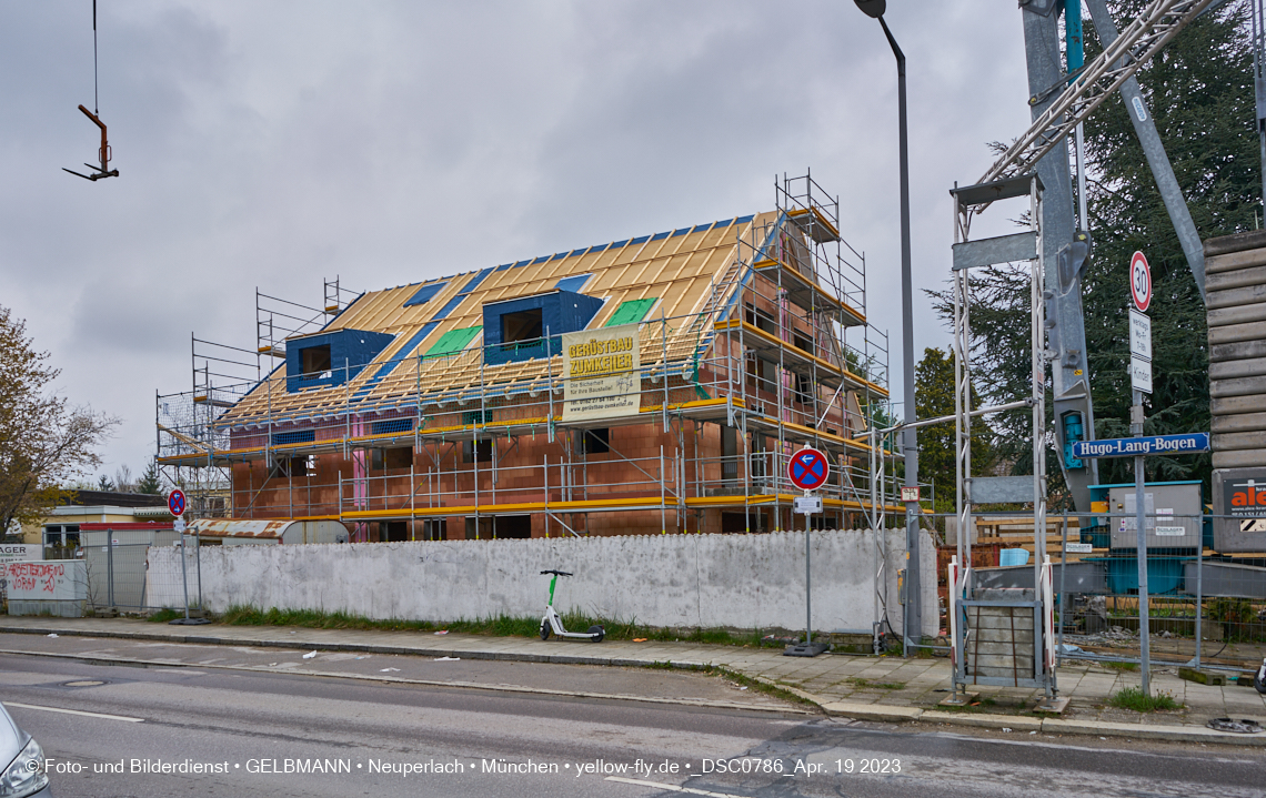 19.04.2023 - Bilder von der Baustelle Niederalmstraße 16 in Neuperlach